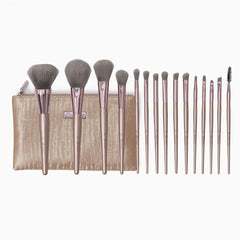 BH Cosmetics Lavish Brush Set With Cosmetic Bag - 15 Pcs BH Cosmetics
