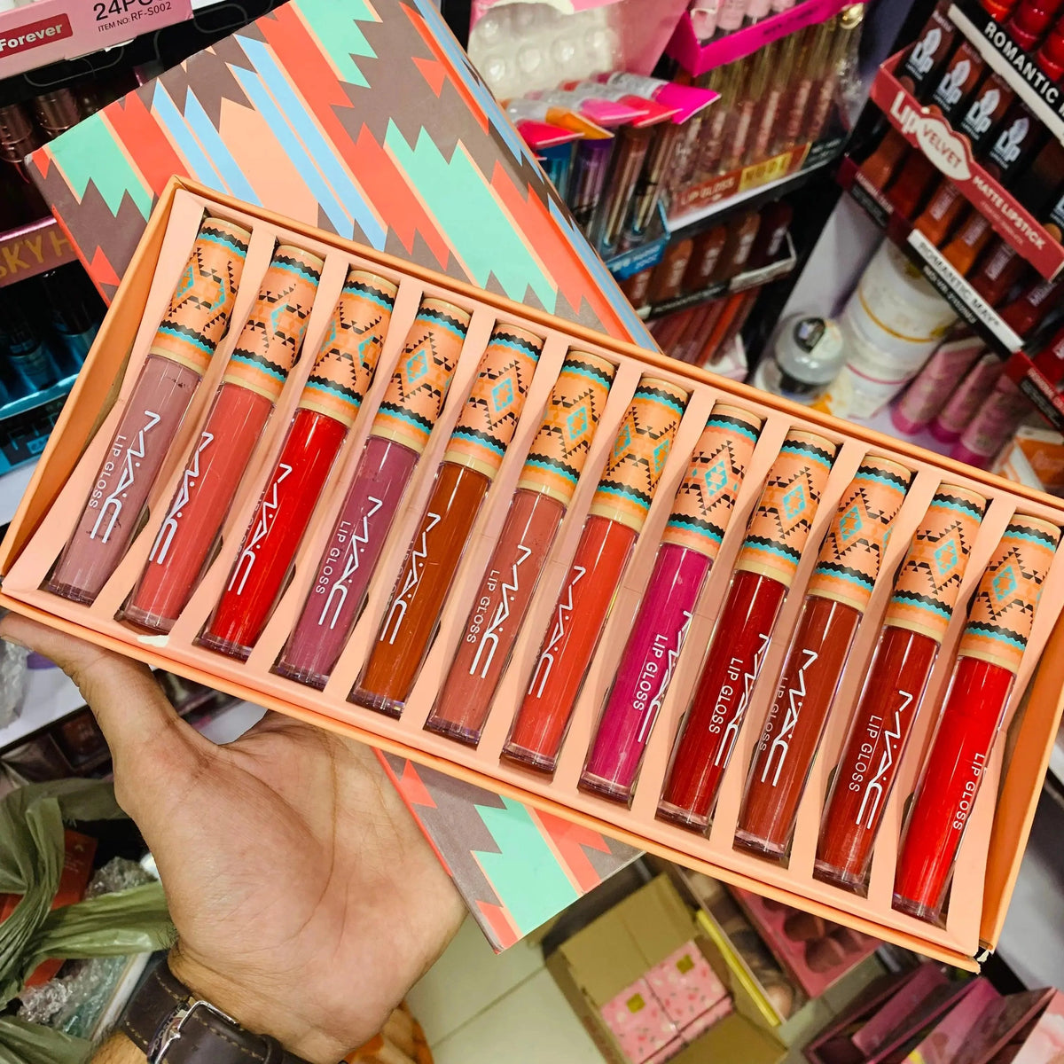 12 Pcs Mac Lipgloss Set Mac