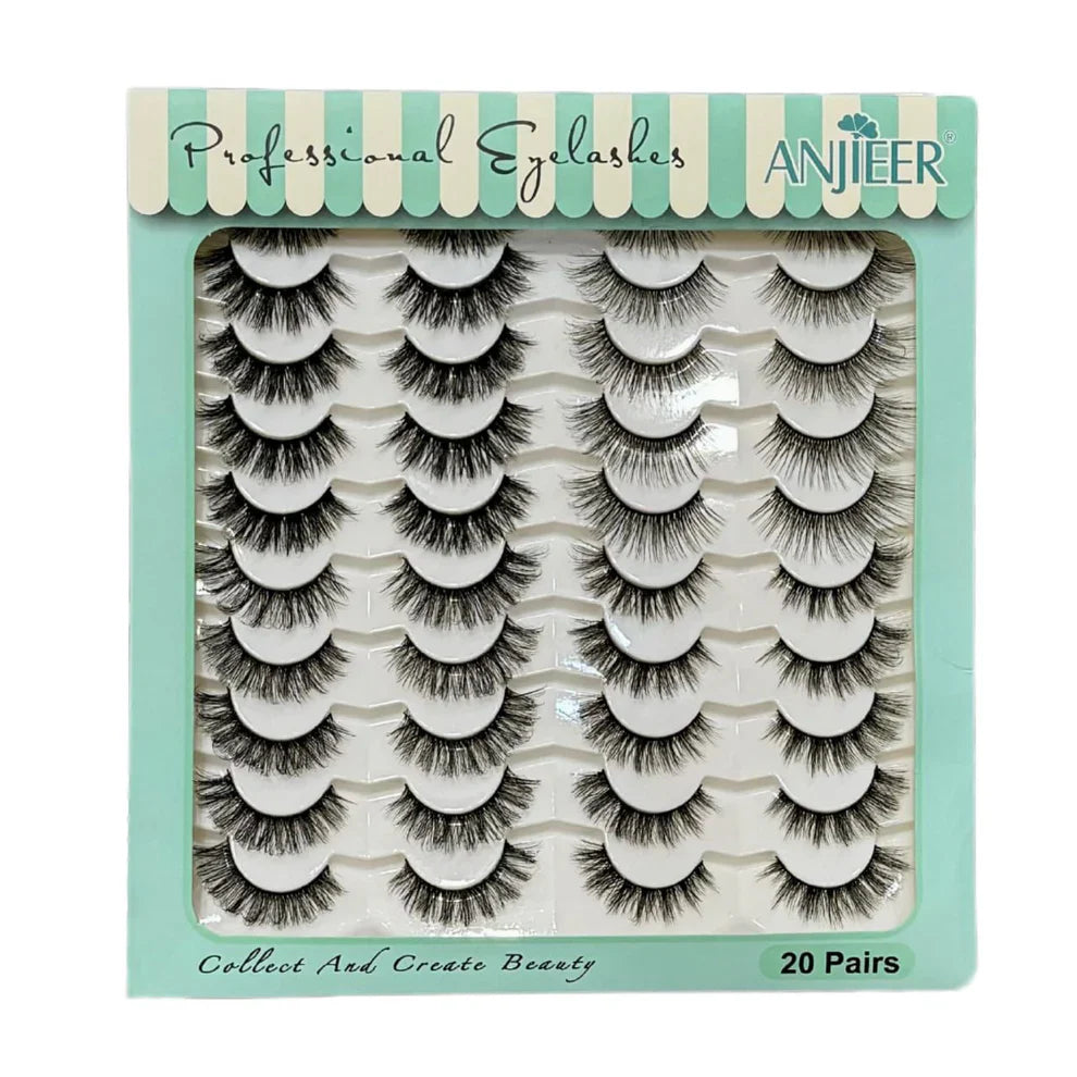 Anjieer Professional Eyelashes 20 Pairs Anjieer