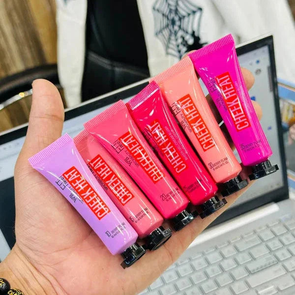 Original Warda Beauty Cheek Heat Liquid Blush-On - 6/Pcs Set Warda Beauty
