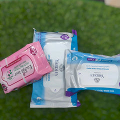 New Makeup Remover Cotton Wipe (3 Pcs Set) Cosmia.pk