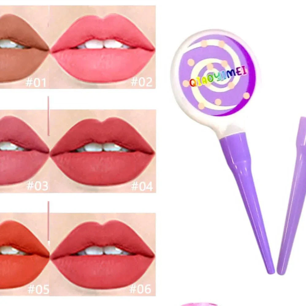 Qiaoyimei Lollipop Lip Gloss (6 Pcs Set) Qiaoyimei