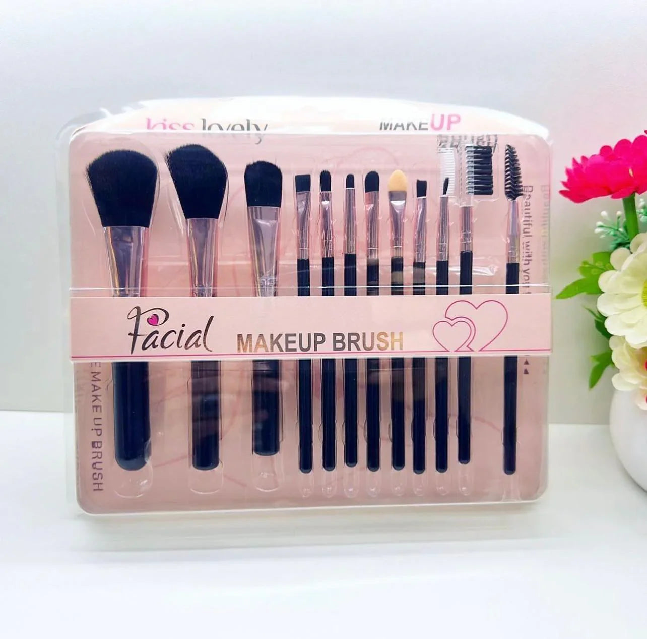 Kiss Lovely Professional Makeup Brush -12 Pcs Set Kiss Lovely