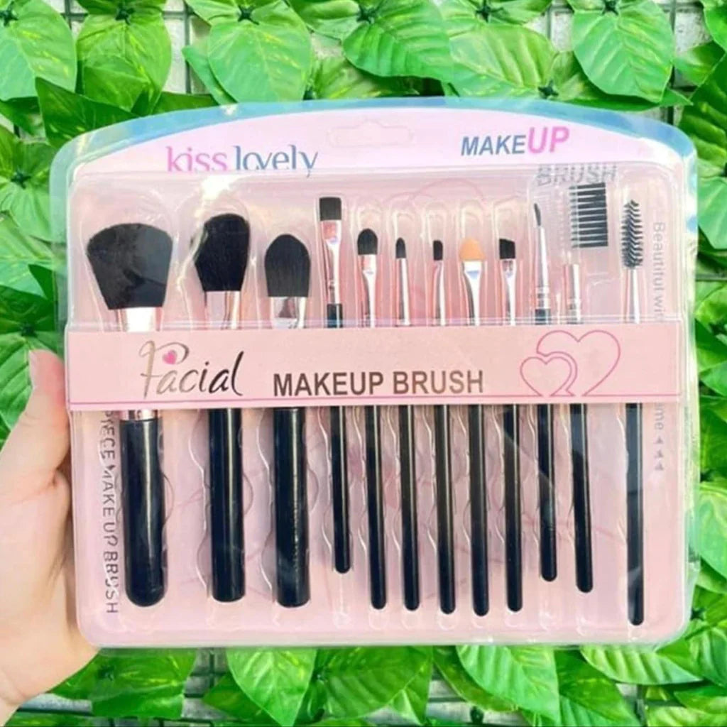 Kiss Lovely Professional Makeup Brush -12 Pcs Set Kiss Lovely