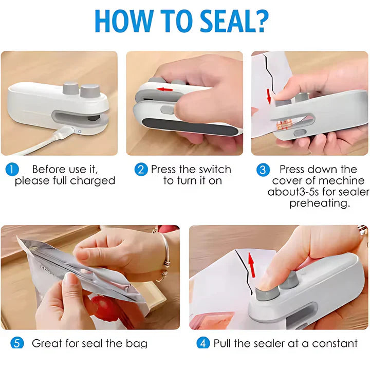 Portable USB Handheld Bag Sealer Cosmia.pk