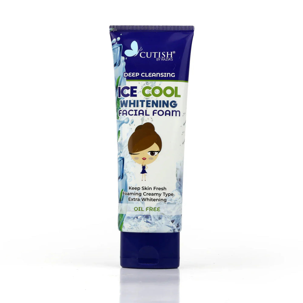 Cutish Ice coal Whitening Facial Foam - 100g Cutish