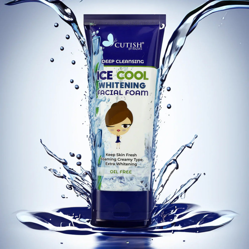 Cutish Ice coal Whitening Facial Foam - 100g Cutish