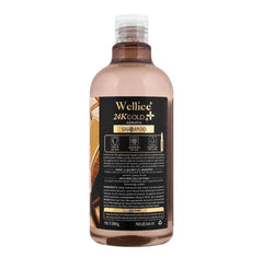 Wellice 24K Gold Keratin Ampoule Care Serum Shampoo,500ml Wellice