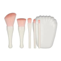 Cosmetic Brush Set with Mirror - 5-Piece Mini Cosmetic Brush Set Cosmia.pk