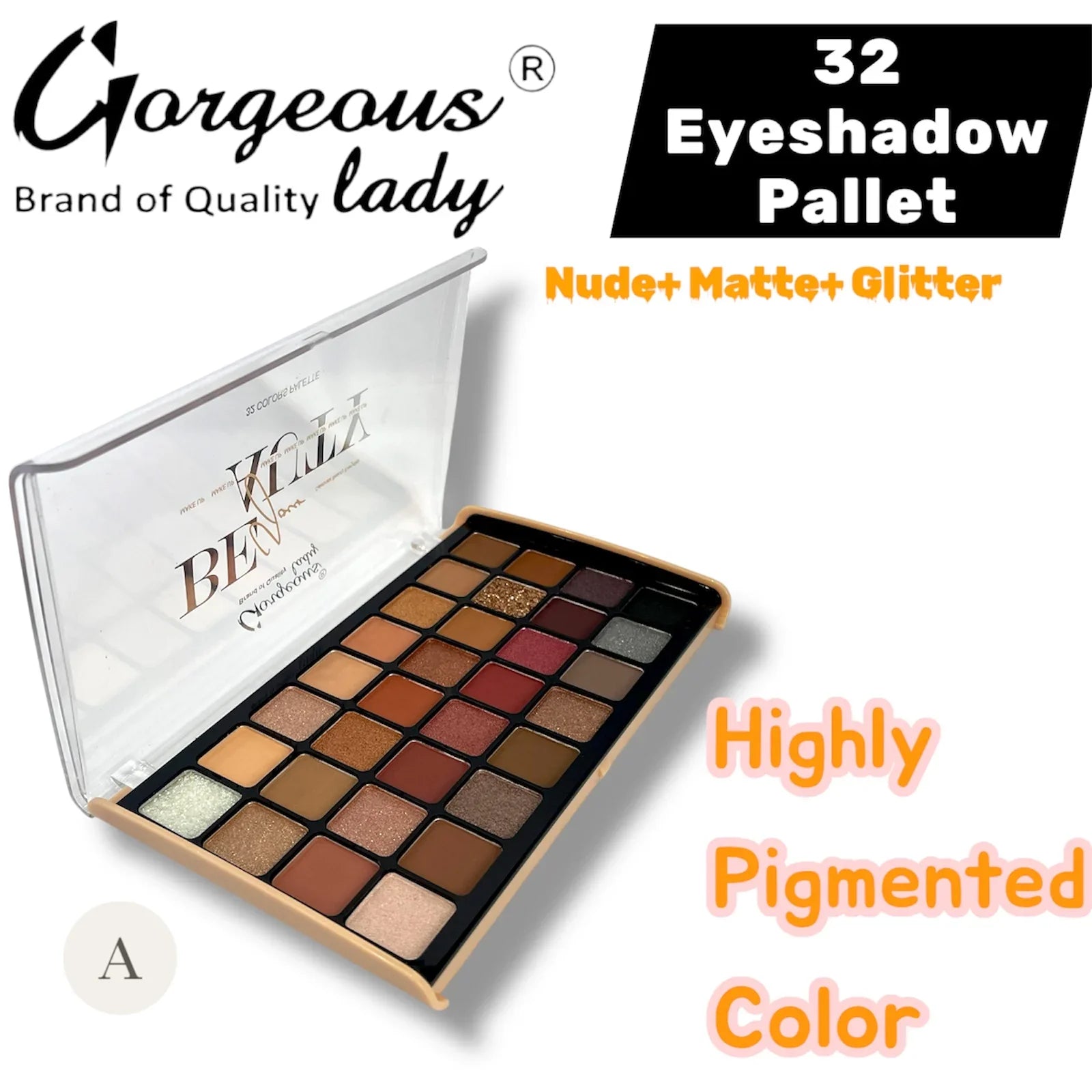 Gorgeous Lady Eyeshadow Palette - 32 Colors Gorgeous Lady