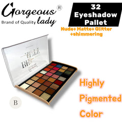 Gorgeous Lady Eyeshadow Palette - 32 Colors Gorgeous Lady
