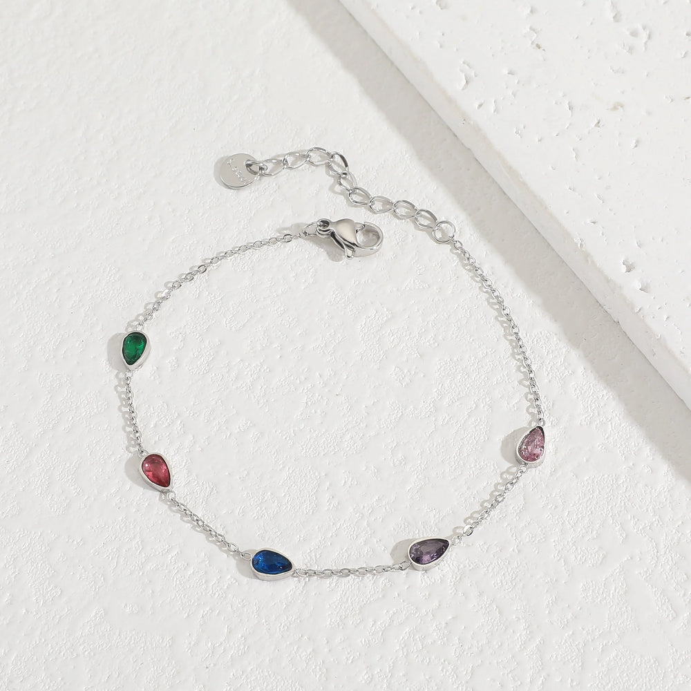Silver Multi stone Bracelet Cosmia
