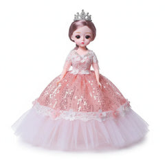 12-inch Adorable Bendable Doll With Beautiful Dress & Accessories Cosmia.pk