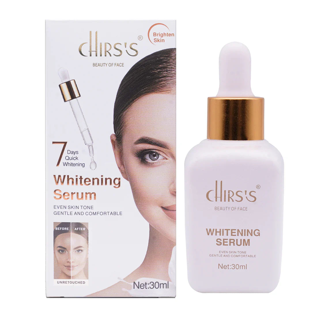 Chirs's Whitening Serum - Brighten Skin & Even Skin Tone -30ml Chirs's