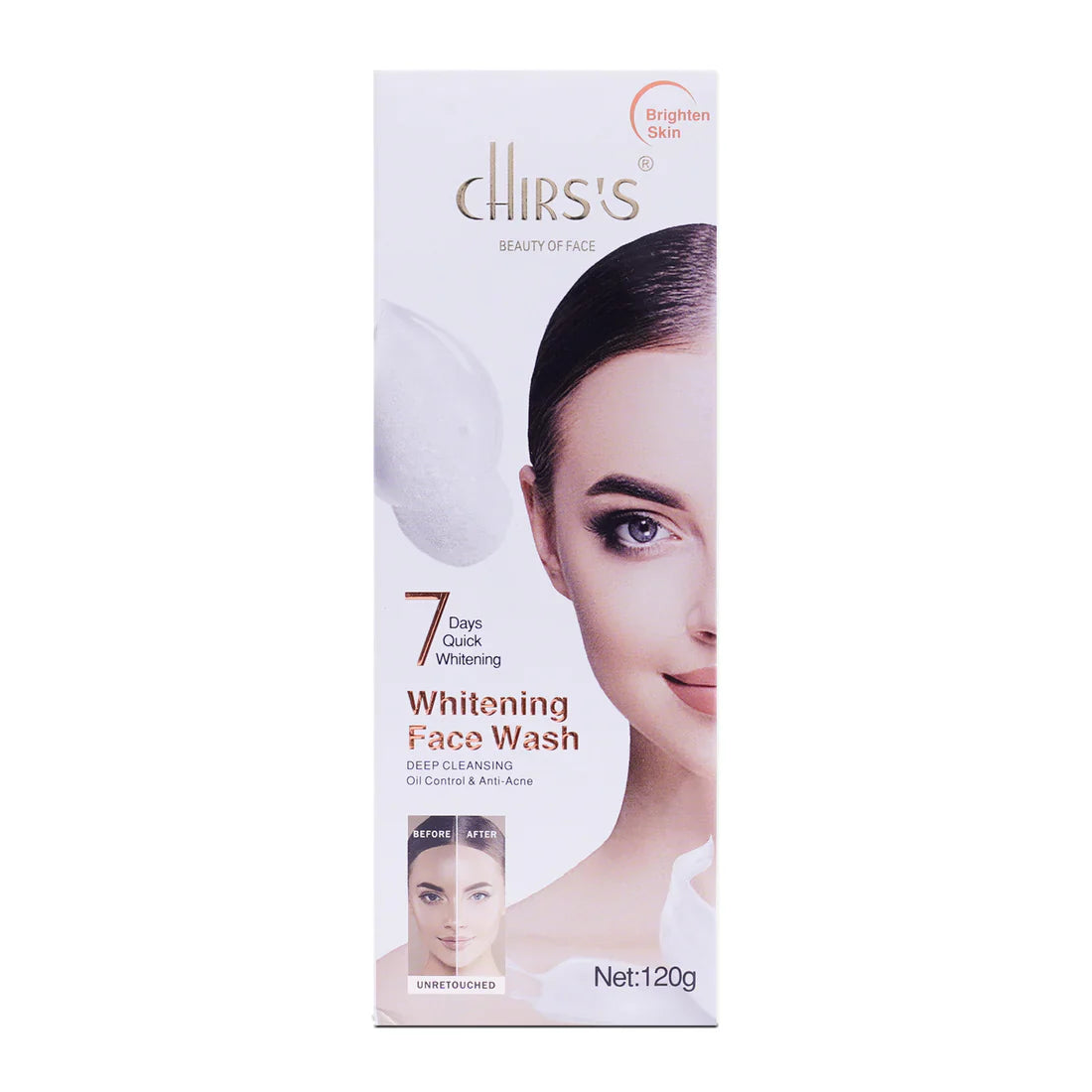 Chirs's Whitening Face Wash - Deep Cleansing, Oil Control & Anti-Acne Chirs's