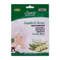 Chirs Cucumber & Aloevera Powder Mask - 75g Chirs's