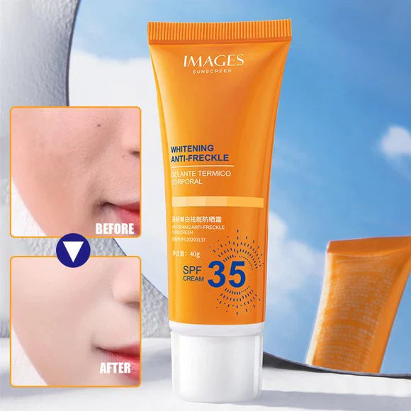 Images Anti-Freckle Whitening SPF35 Sunscreen Cream - 40g Images
