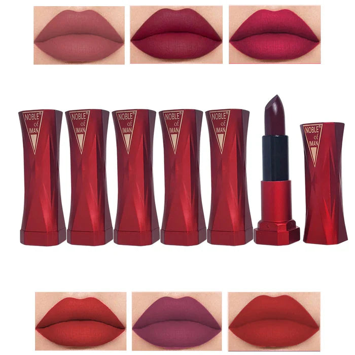 Iman Of Noble Velvet Matte Lipsticks ( 6 Pcs ) Iman of Noble