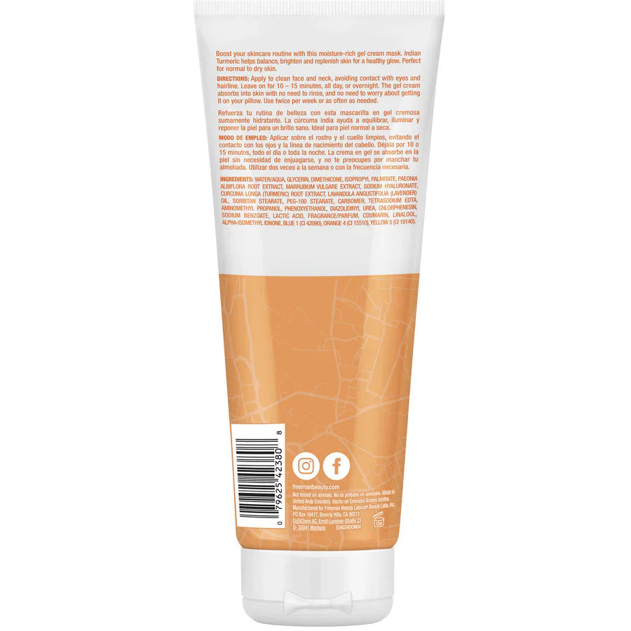 Freeman Exotic Blends Hydrating Indian Turmeric Gel Cream Mask 75ml Freeman