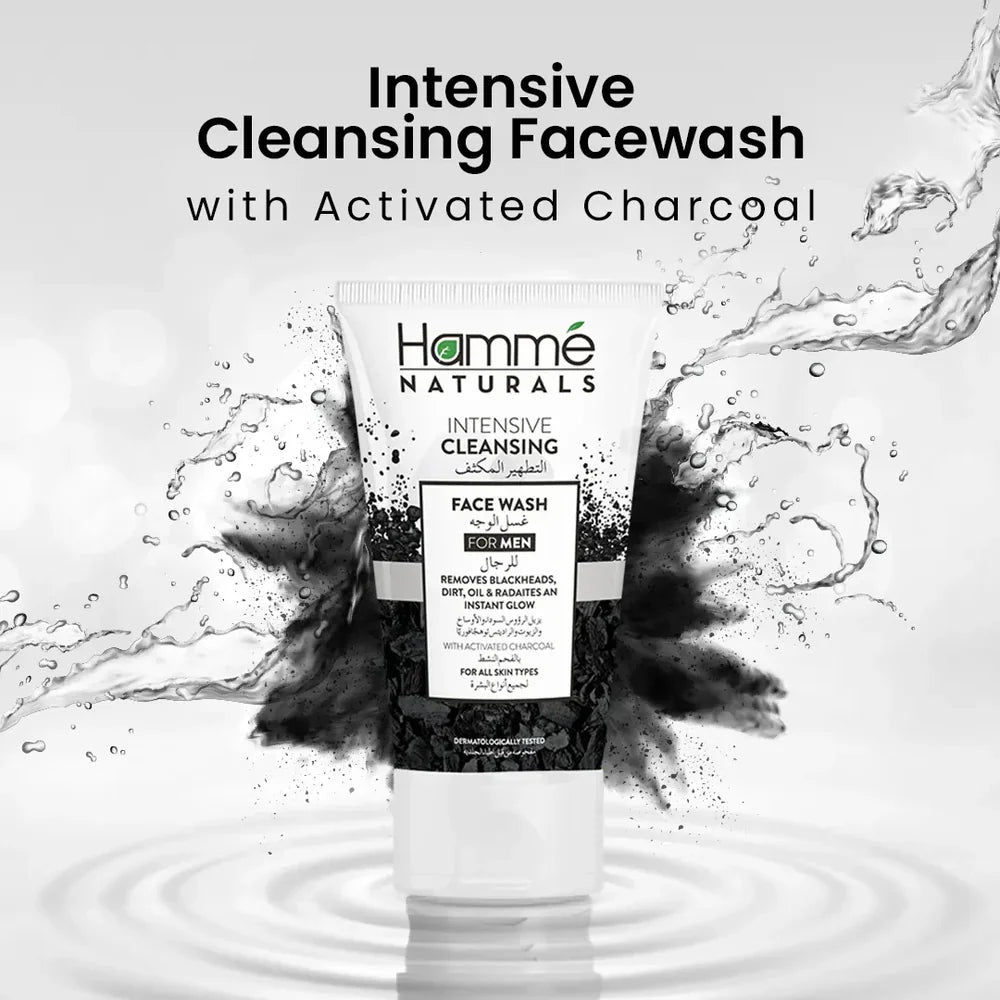 Hamme Natural Intensive Cleansing Face Wash For Men 100ml Hamme