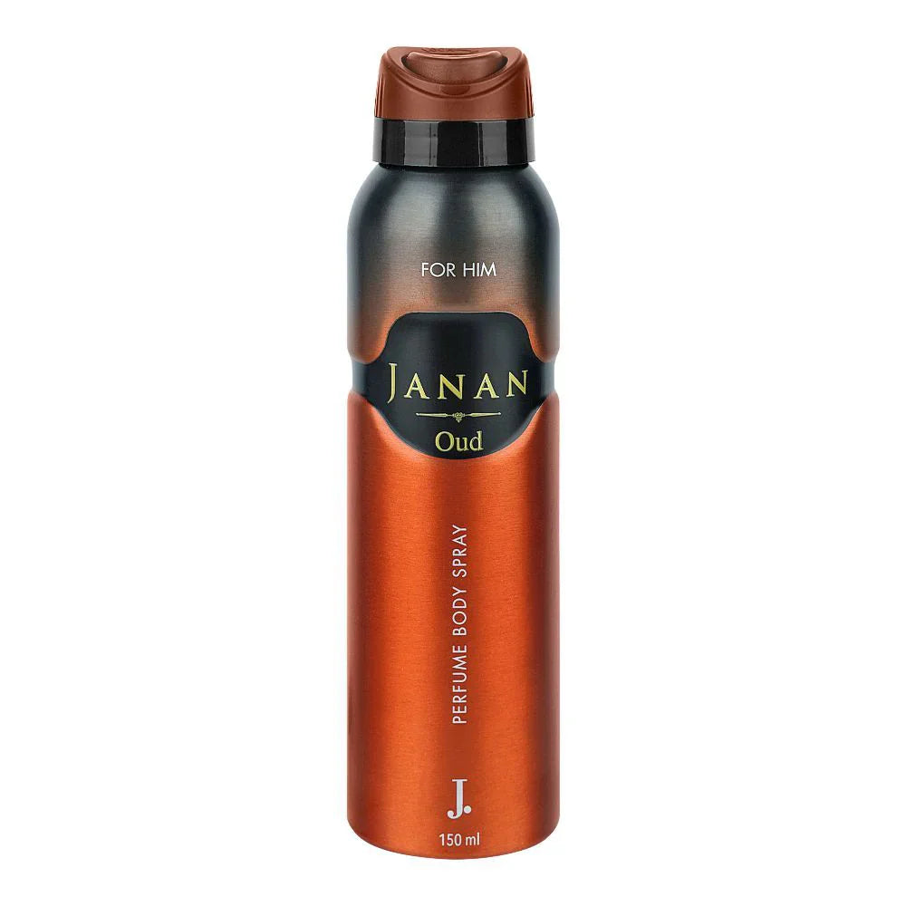 J. Junaid Jamshed Janan Oud Perfume Body Spray For Men - 150ml JUNAID JAMSHED