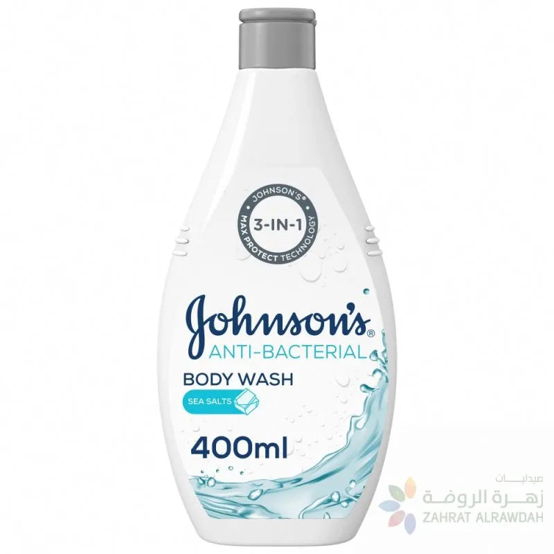 JOHNSON'S Anti-Bacterial Body Wash Sea Salt - 400ml Johnson's