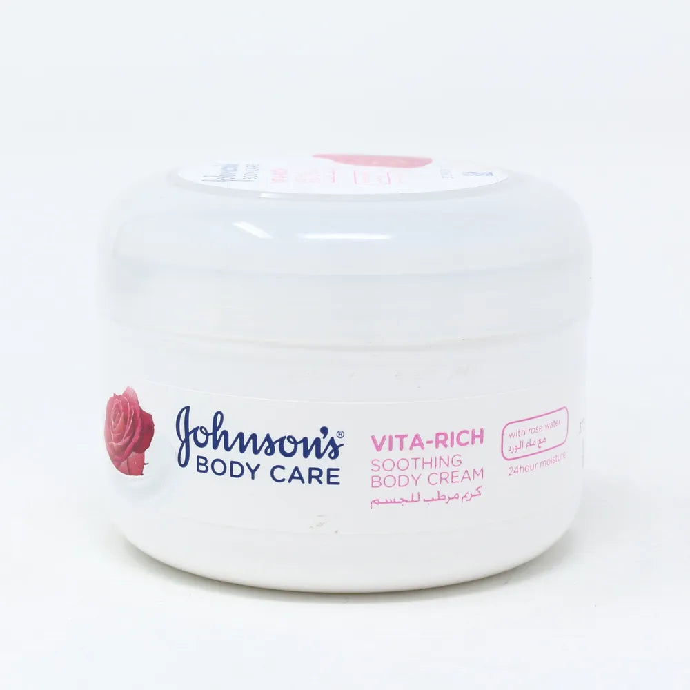 JOHNSON'S Vita-Rich Rose Water Body Cream - 200ml Johnson's