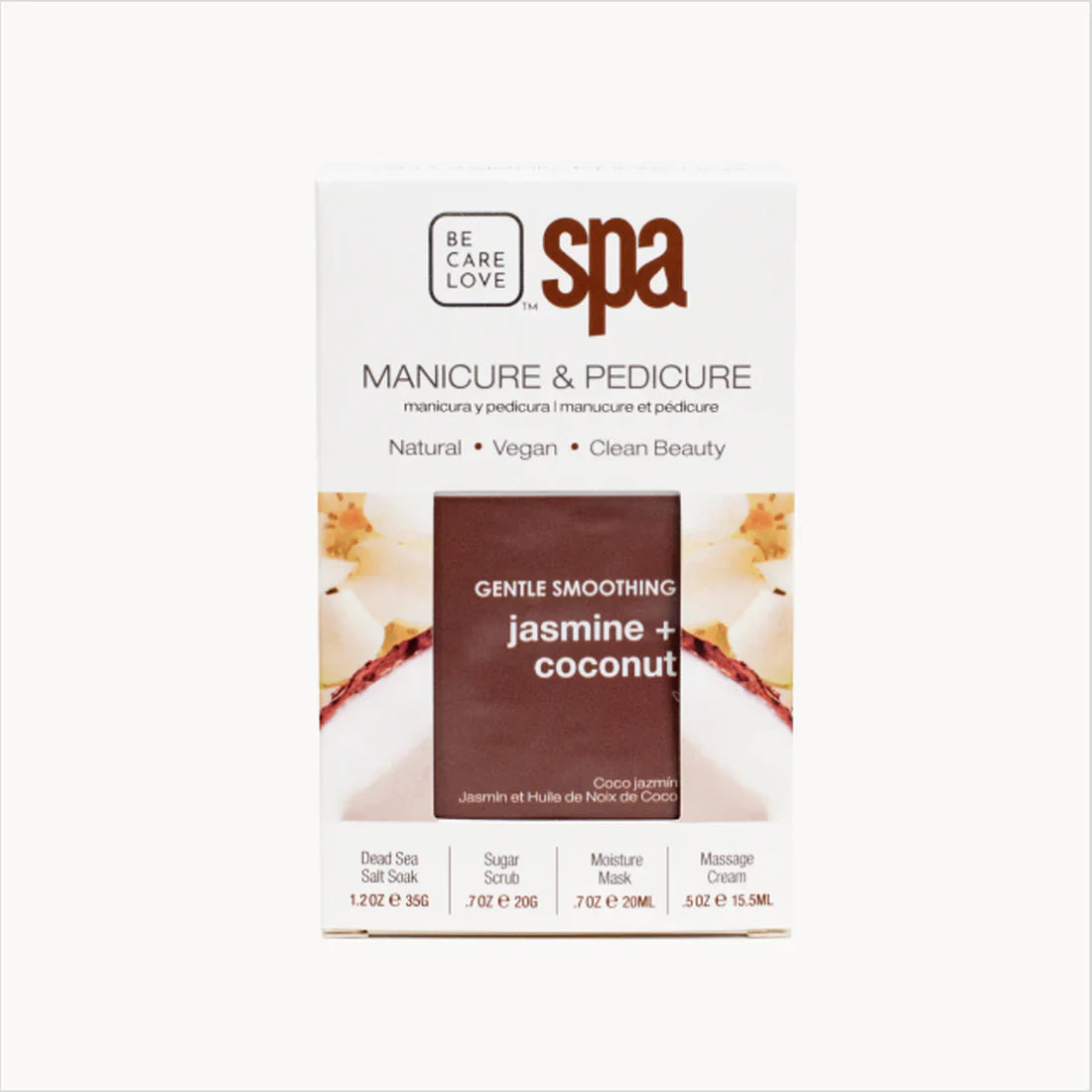 Be Care Love Jasmine and Coconut Smoothing Spa 4 Pcs Set Be Care Love