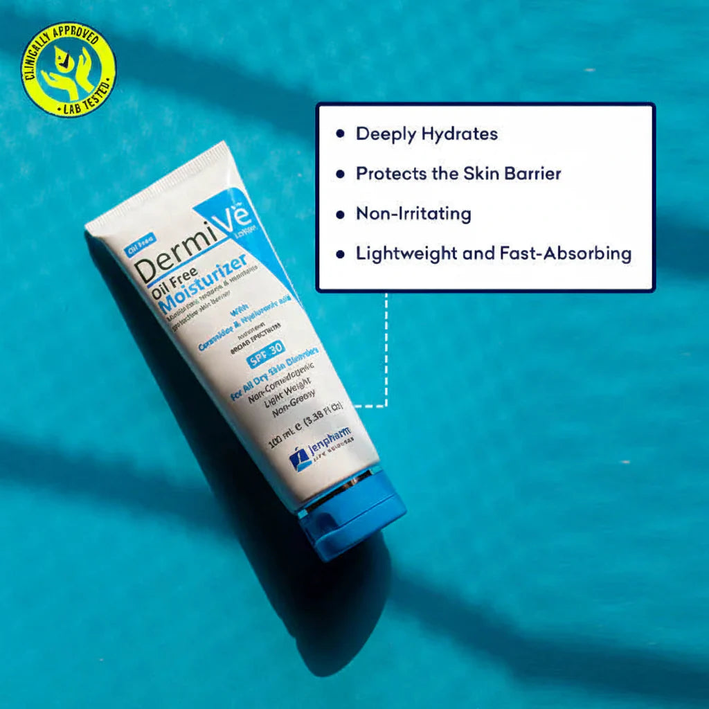 Jenpharm Dermive Oil Free Moisturizer Spf 20 - 100ml - Factory Jenpharm