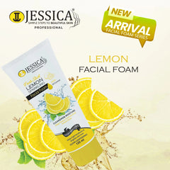 Jessica Lemon Sparkling Facial Foam Face Wash 125ml Jessica