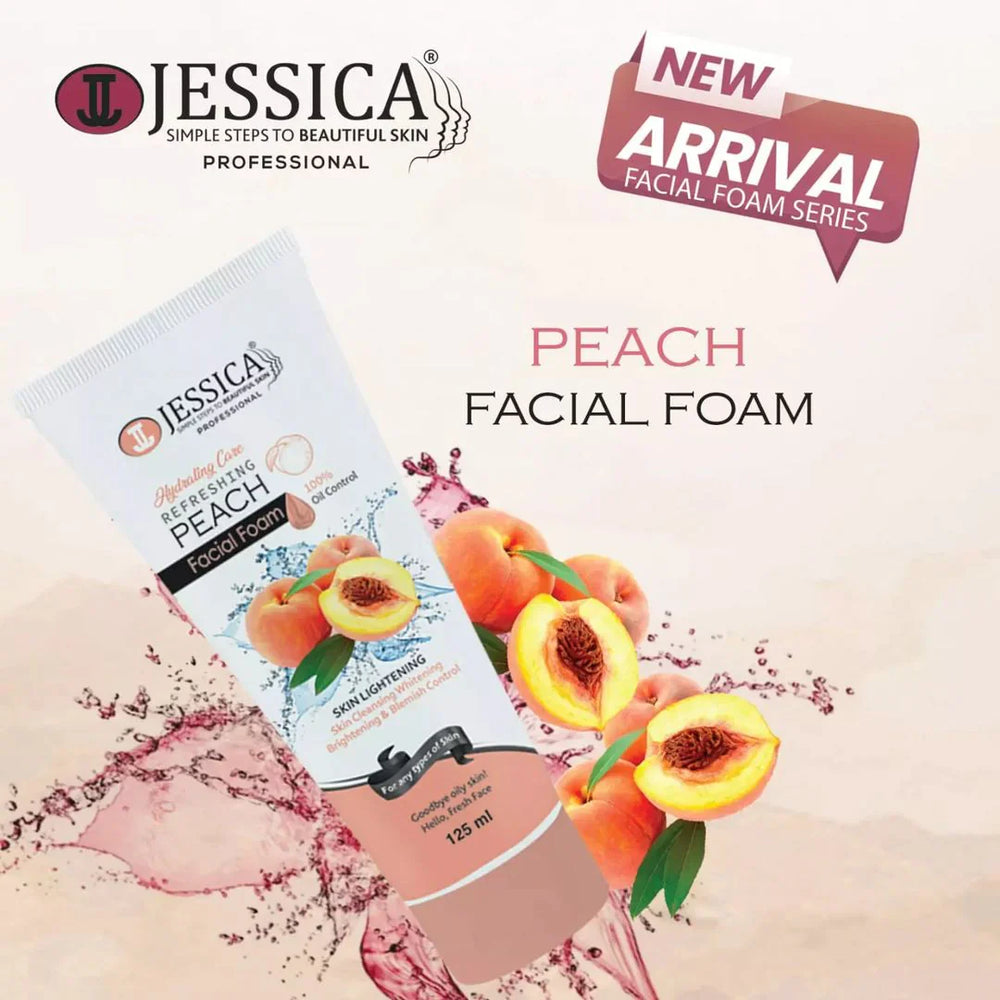 Jessica Refreshing Peach Facial Foam - 125ml Jessica