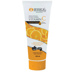 Jessica Vitamin Brightening And Anti Aging C Facial Foam Face Wash - 125ml Jessica