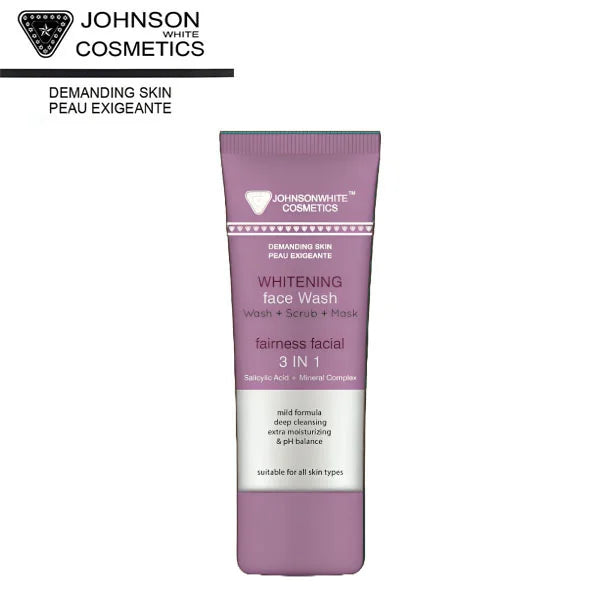 Johnson White Cosmetics Whitening Face Wash 3in1 (100ml) Johnson White Cosmetics
