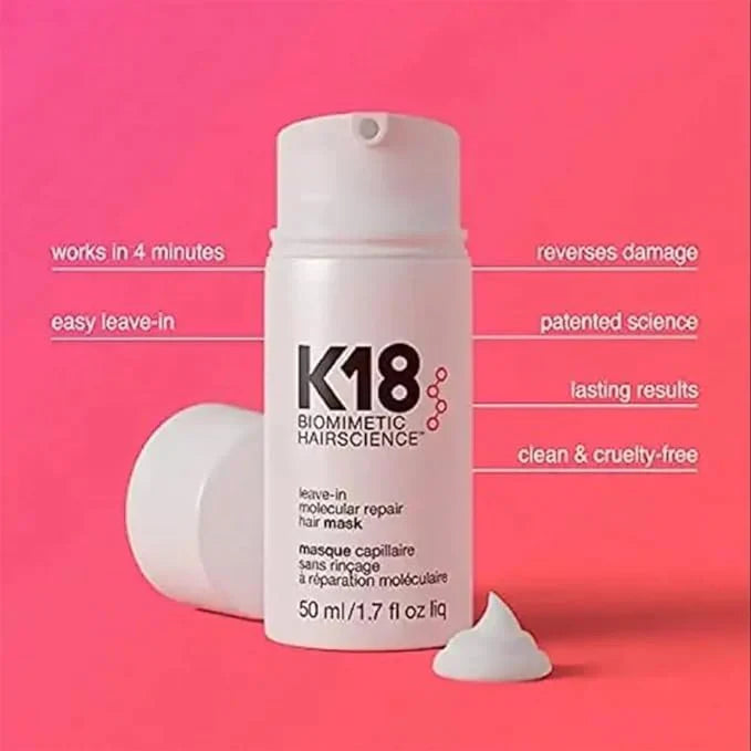 K18 Leave-In Molecular Repair Hair Mask 1.7 Oz / 50 ml K18
