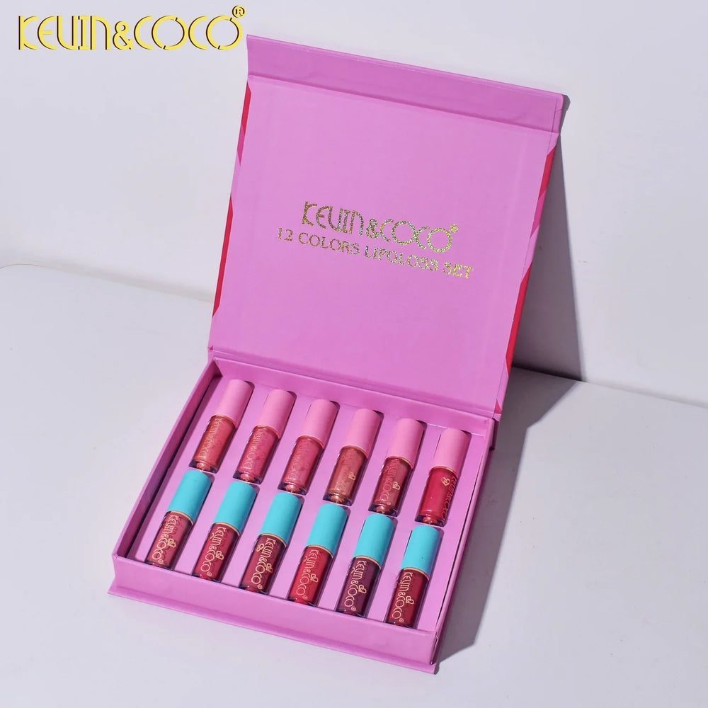 Kevin & Coco 12-Color Start Now Lip Gloss Set Kevin & Coco