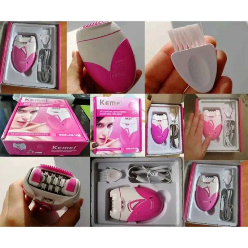 KM-189A Women Electric Rechargeable Hair Removal Epilator Kemei