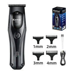 KM-593 Trimmer WIth Digital Display Display & Lithium Batteries Kemei