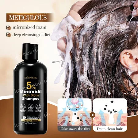 KORMESIC Minoxidil with Biotin Hair Grower Shampoo - 300ml KORMESIC