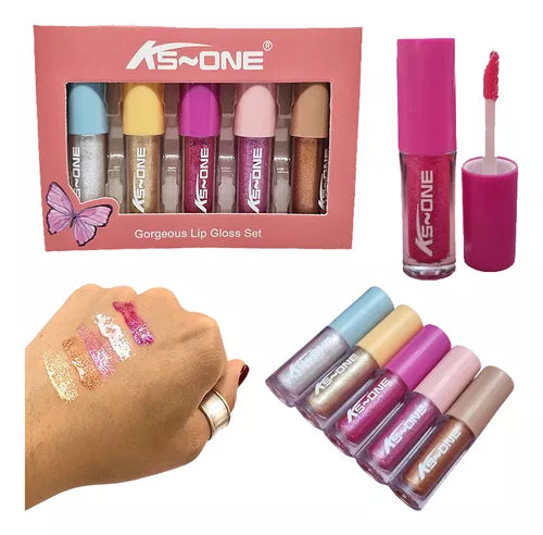 KS one lipgloss & eyeshadow 5pcs KS-ONE