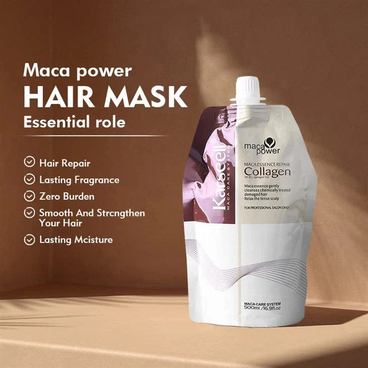 Karseell Collagen Hair Treatment Mask - Deep Repair Conditioning Argan Oil Collagen Hair Mask 500ml Karseell