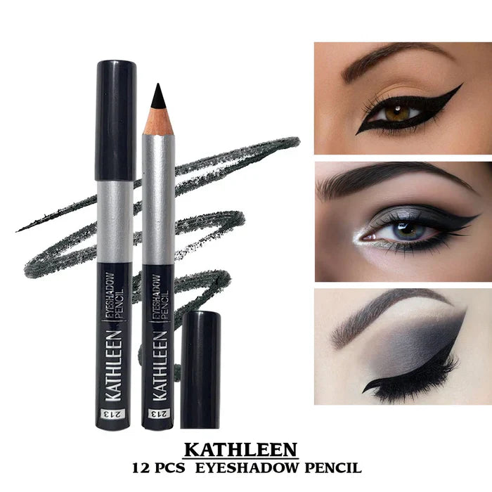 Kathleen 12pcs Black Jumbo Eye liner Pencil KATHLEEN