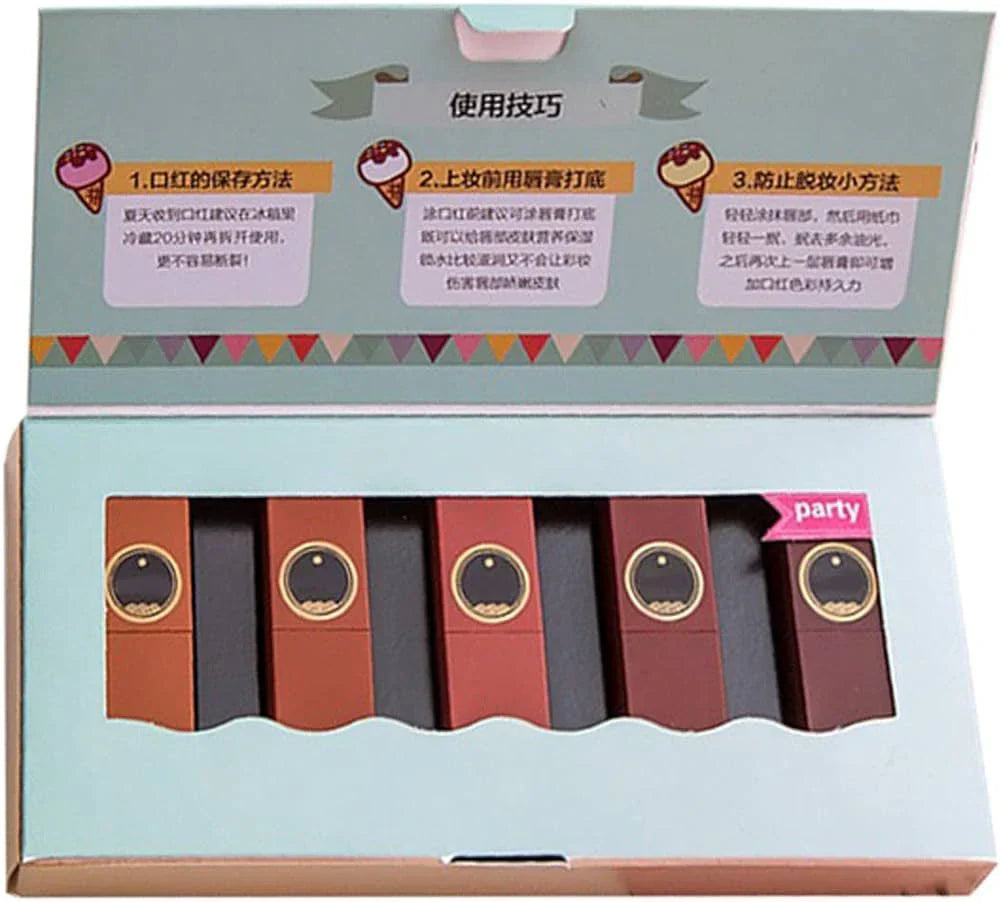 Kaxier 5 Pcs Lipstick Set Velvet Lipstick Kaxier