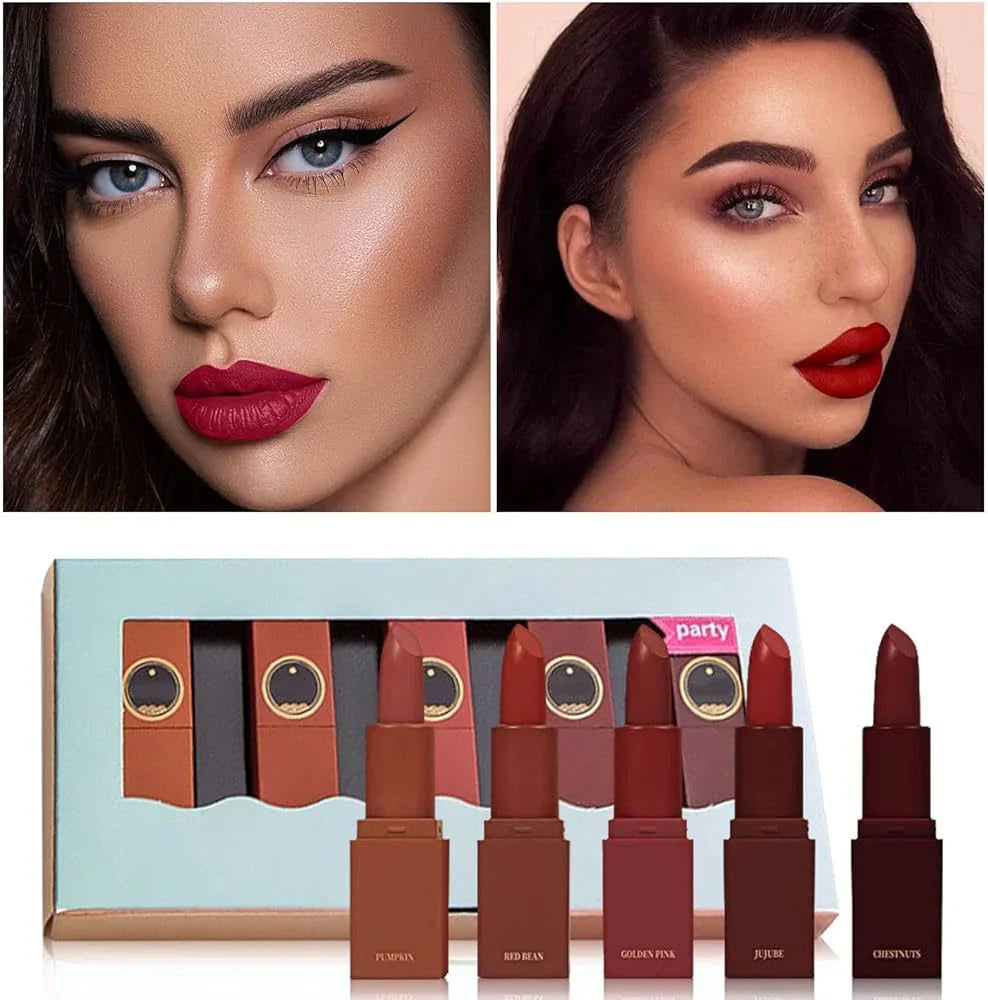 Kaxier 5 Pcs Lipstick Set Velvet Lipstick Kaxier