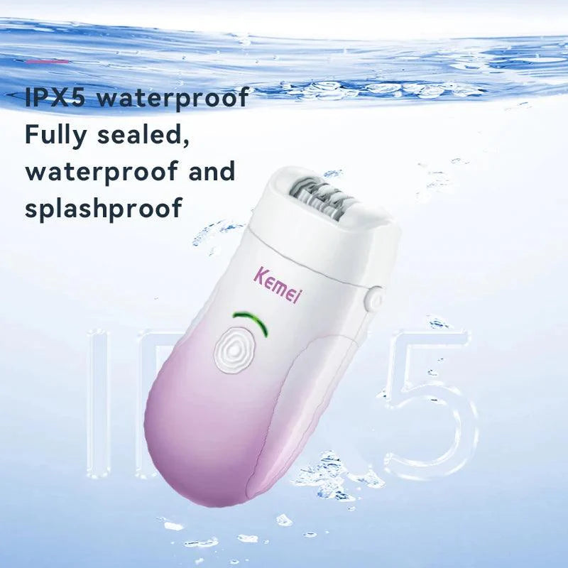 Kemei LCD Electric Tweezers Dry wet Use Portable Epilator Kemei