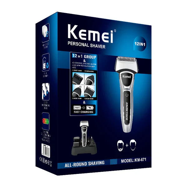 Kemei km-671 12 In 1 Electric Shaver Kemei