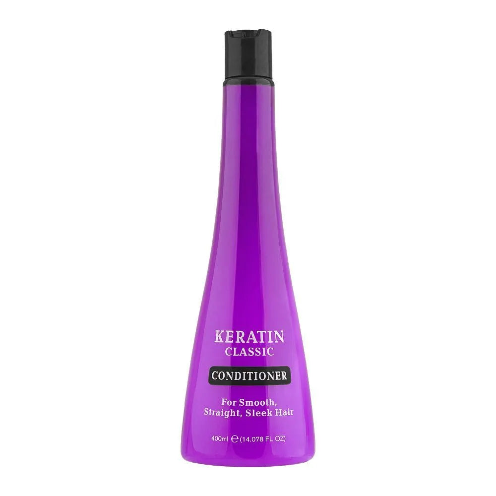 Keratin Classic Conditioner, For Smooth, Straight, Sleek Hair, 400ml Keratin