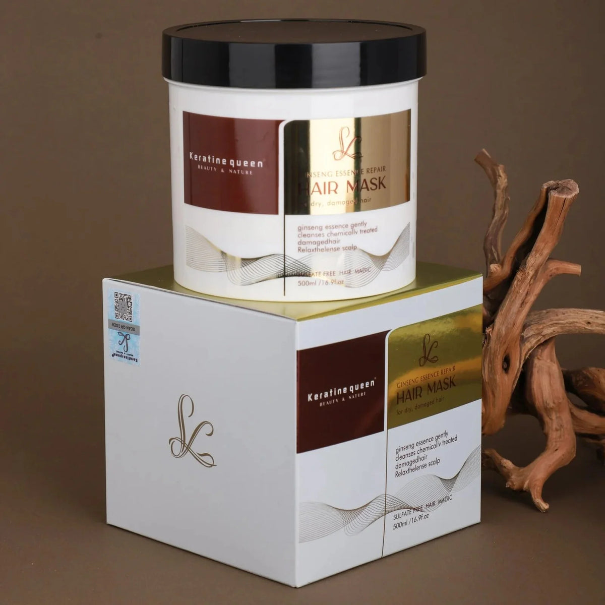 Keratine Queen Ginseng Essence Moisture Hair Mask 500ml Keratine Queen