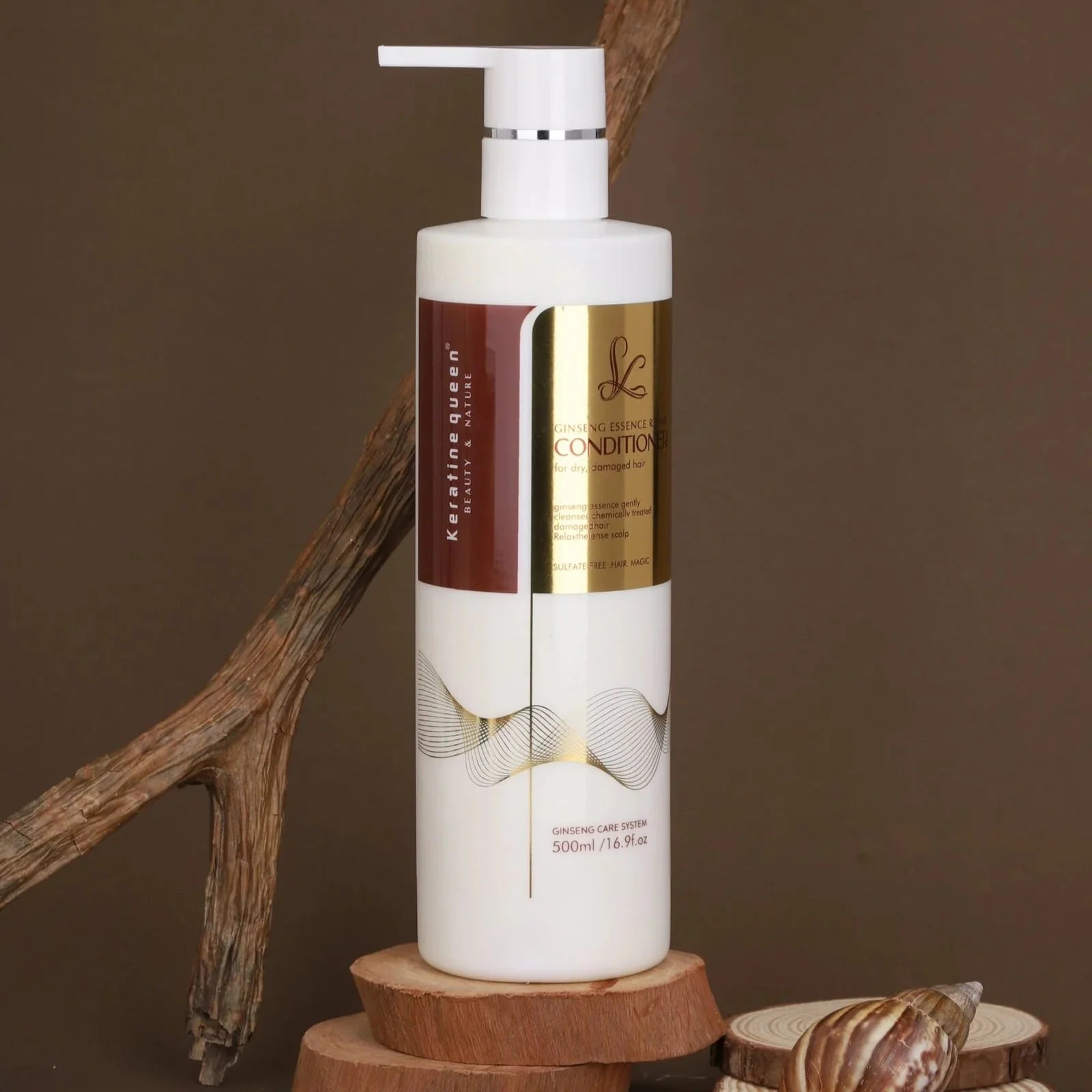 Keratine Queen Ginsieng Essence Sulfate-Free Straightening Shampoo Keratine Queen