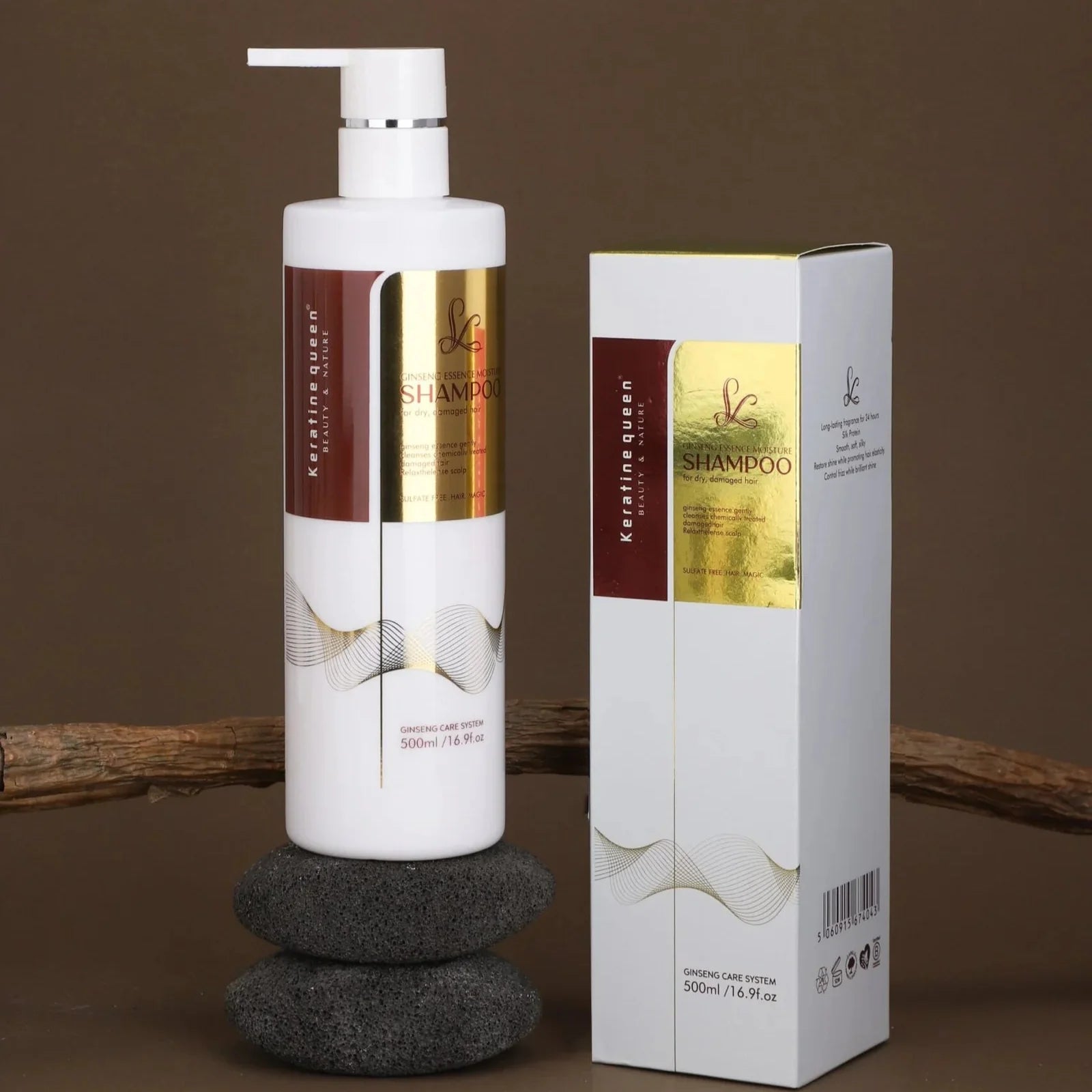 Keratine Queen Ginsieng Essence Sulfate-Free Straightening Shampoo Keratine Queen