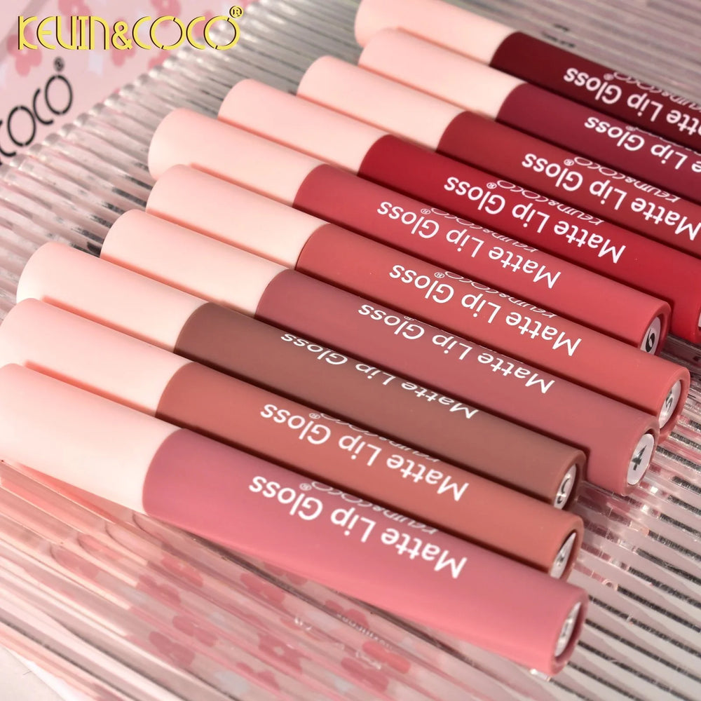 Kevin & Coco Super Matte Lip Gloss Set - 10 Pcs Kevin & Coco